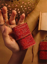 Load image into Gallery viewer, Mini Leather Diary - Indian Motifs
