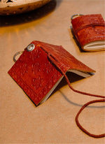 Load image into Gallery viewer, Mini Leather Diary - Indian Motifs
