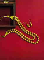 Load image into Gallery viewer, Teracotta Beaded Necklace and Earrings
