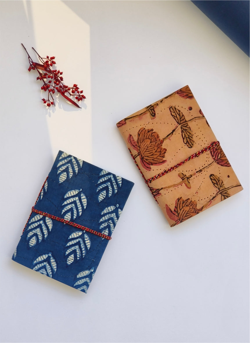 Classic Hand Block Printed Diary Set of 2