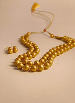 Load image into Gallery viewer, Teracotta Beaded Necklace and Earrings
